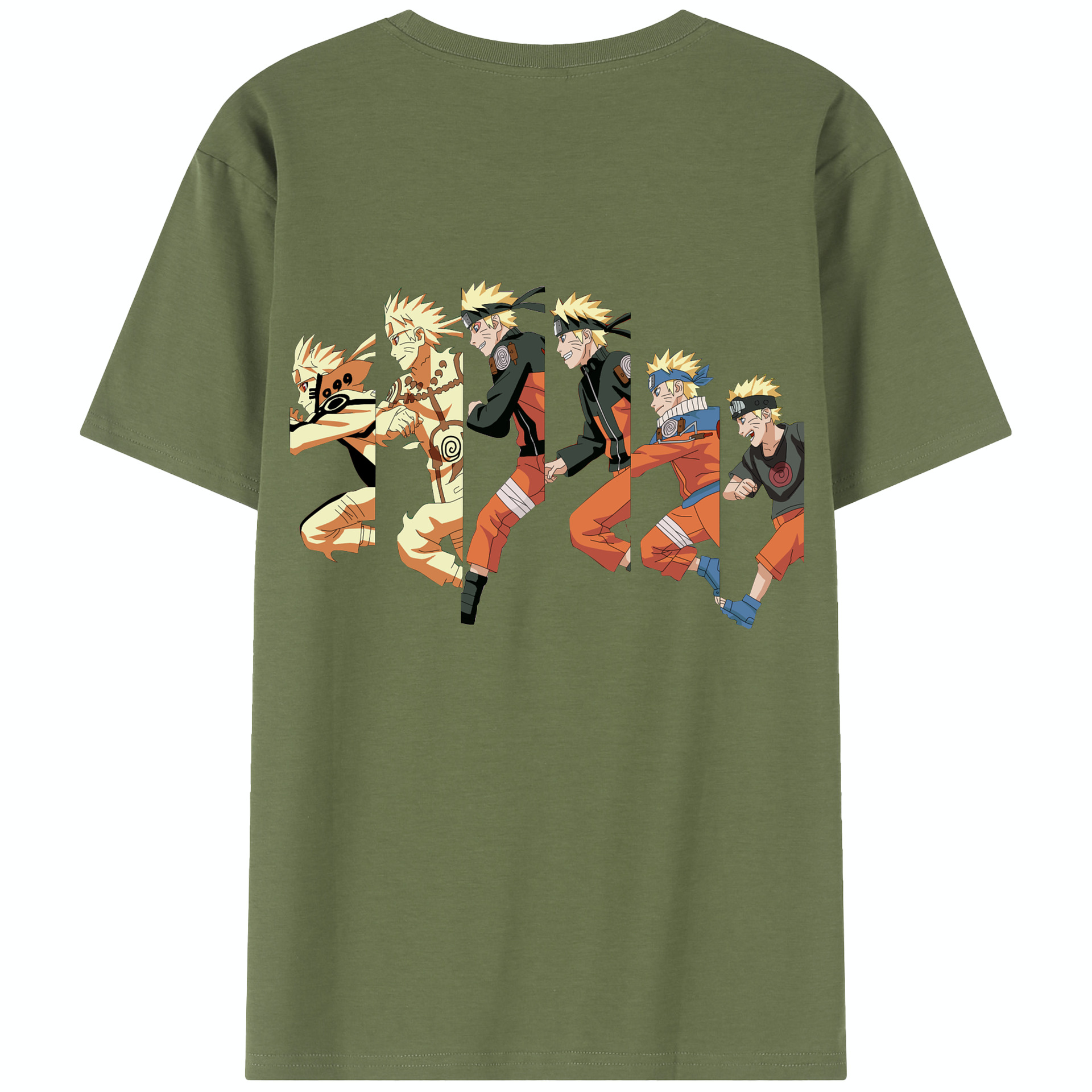 （画像用） NARUTO -ナルト- うずまき ナルト Uzumaki Naruto 綿100％半袖Tシャツ（背面プリント）